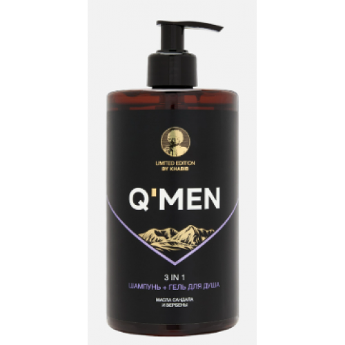 QMEN шампунь+гель для душа 3 в 1 муж., 640 мл